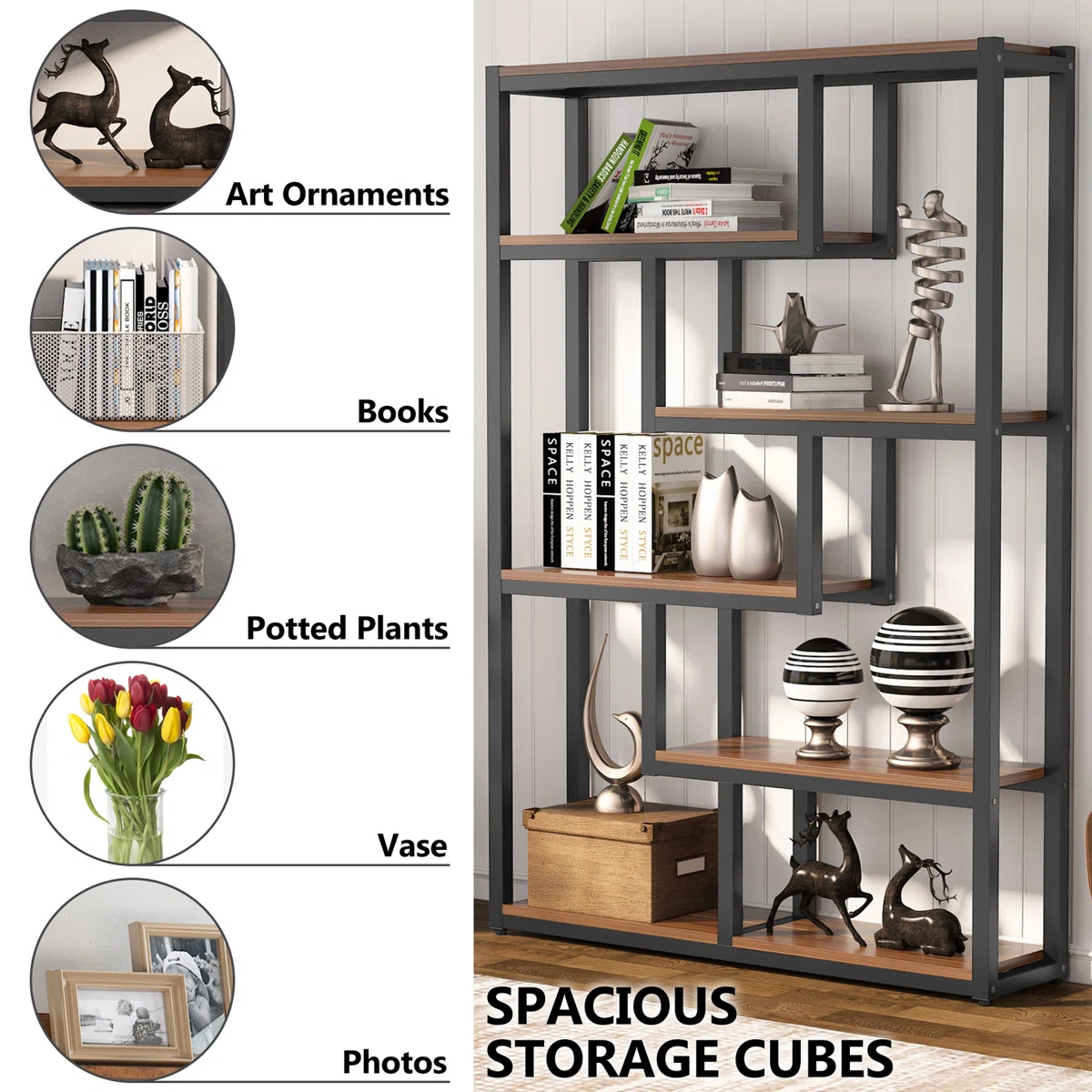 Elex Geometric Bookcase - Image 7